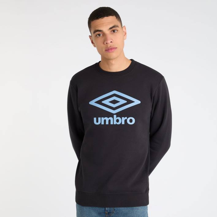 hombres Umbro negro/encanto sudor central ropa FTXL116