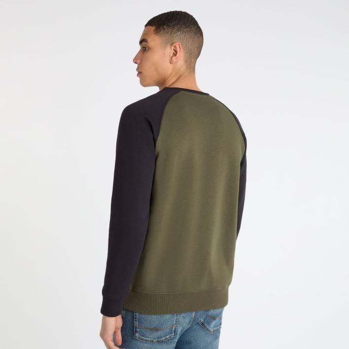 hombres Umbro noche del bosque/negro sudadera raglán central ropa FTXL114