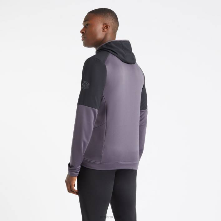 hombres Umbro periscopio/negro/lima sudadera con capucha pro-training hybrid fz ropa FTXL150