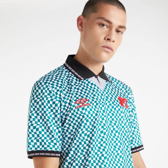 hombres Umbro abeto sombreado/blanco brillante camiseta mtv ropa FTXL8