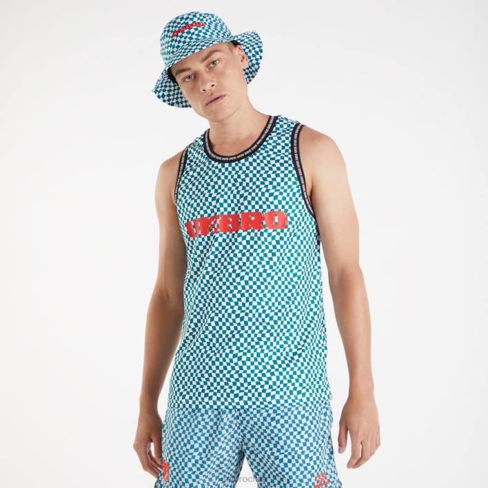 hombres Umbro abeto sombreado/blanco brillante chaleco mtv ropa FTXL23