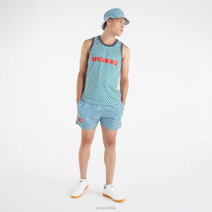 hombres Umbro abeto sombreado/blanco brillante chaleco mtv ropa FTXL23