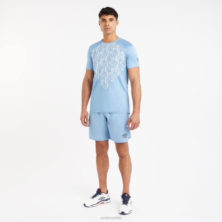 hombres Umbro atractivo/blanco brillante camiseta gráfica de entrenamiento profesional ropa FTXL29