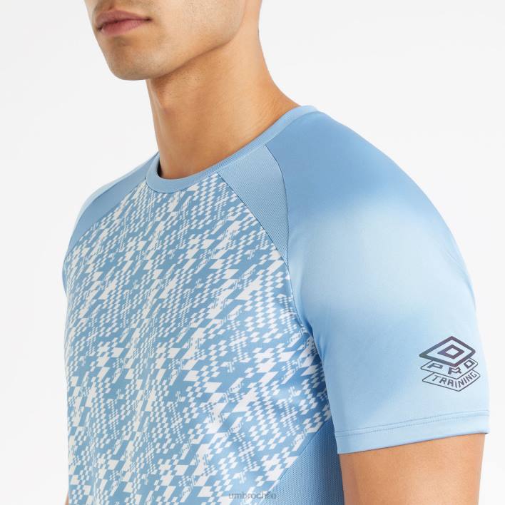 hombres Umbro atractivo/blanco brillante camiseta gráfica de entrenamiento profesional ropa FTXL29