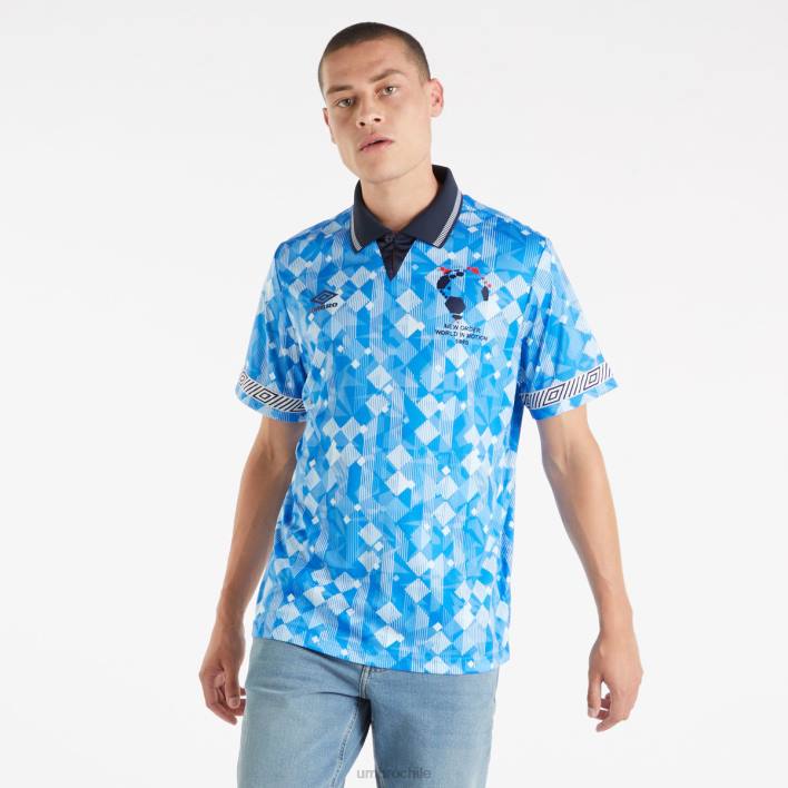 hombres Umbro azul/azul marino oscuro nueva camiseta de visitante del orden ropa FTXL10