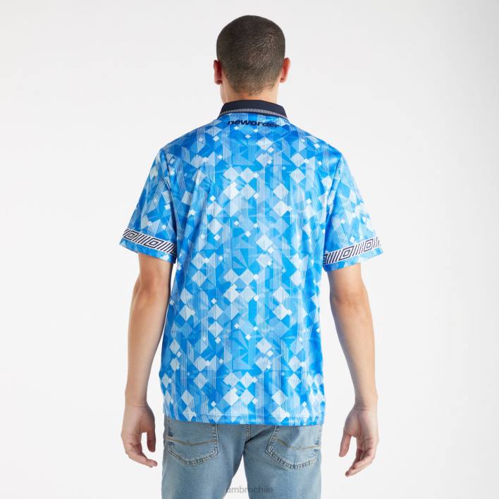 hombres Umbro azul/azul marino oscuro nueva camiseta de visitante del orden ropa FTXL10