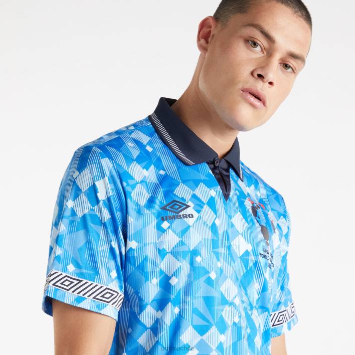 hombres Umbro azul/azul marino oscuro nueva camiseta de visitante del orden ropa FTXL10