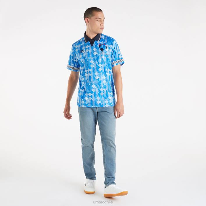 hombres Umbro azul/azul marino oscuro nueva camiseta de visitante del orden ropa FTXL10