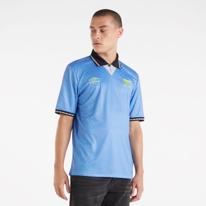 hombres Umbro azul malibu/reyezuelo hada camiseta mtv ropa FTXL93