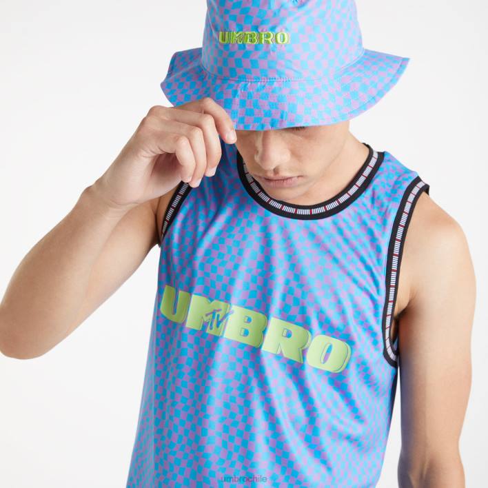 hombres Umbro azul malibu/reyezuelo hada chaleco mtv ropa FTXL25