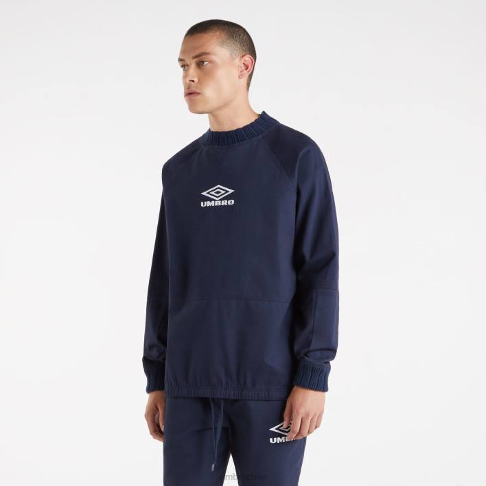 hombres Umbro azul marino oscuro sudadera perforada ropa FTXL12