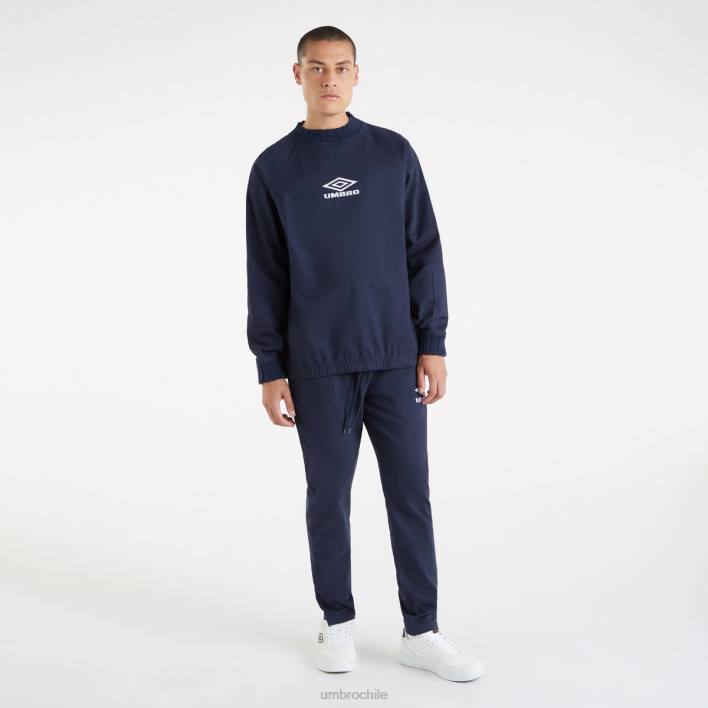 hombres Umbro azul marino oscuro sudadera perforada ropa FTXL12