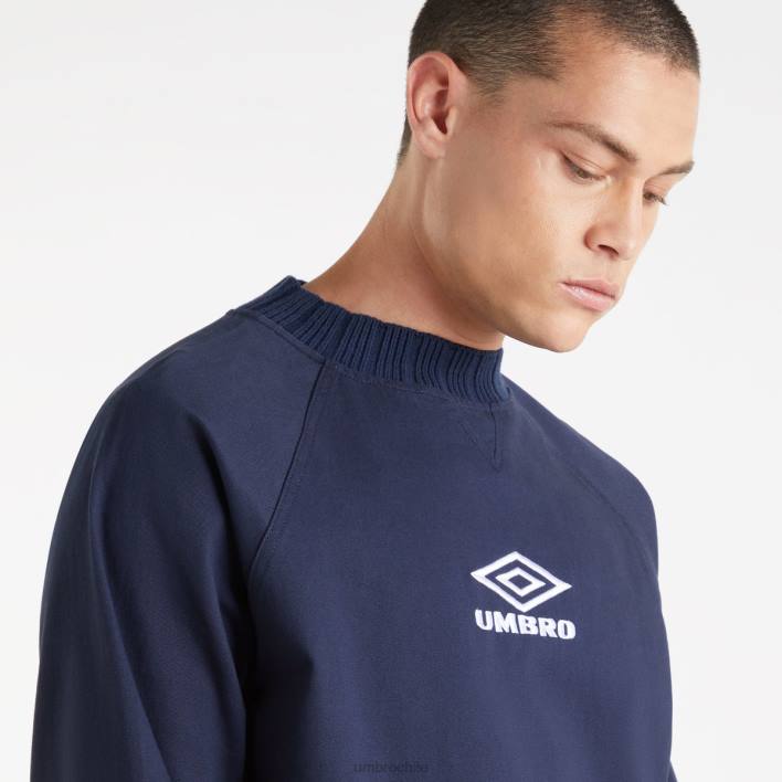 hombres Umbro azul marino oscuro sudadera perforada ropa FTXL12