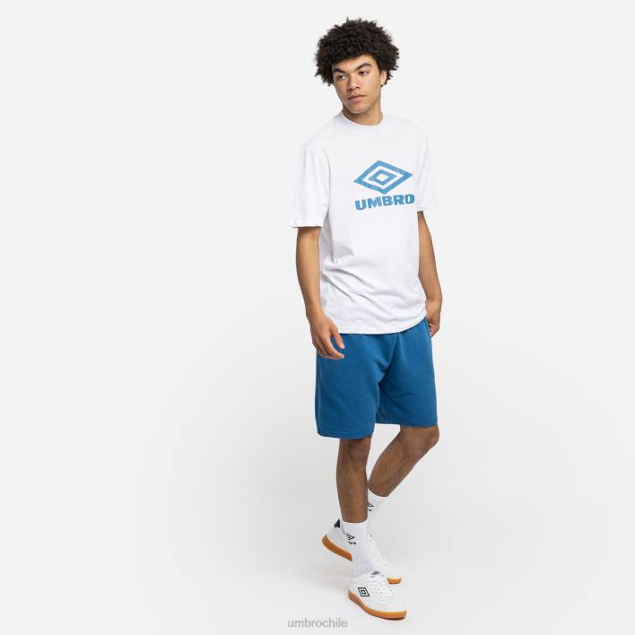 hombres Umbro blanco/azul vallarta camiseta con logo de diamante ropa FTXL69