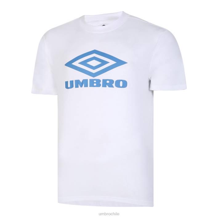 hombres Umbro blanco/azul vallarta camiseta con logo de diamante ropa FTXL69