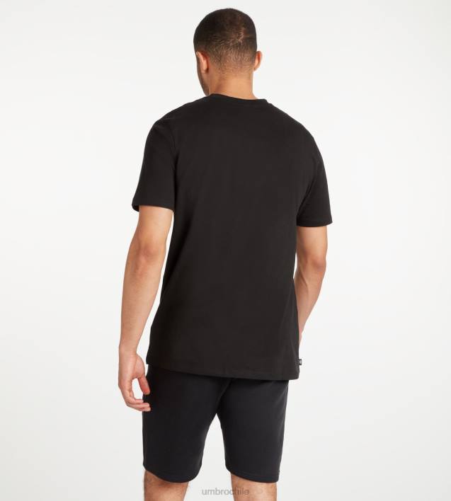 hombres Umbro blanco negro camiseta club de ocio ropa FTXL51