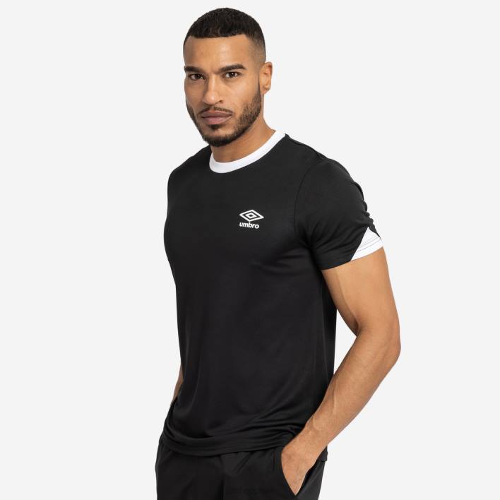 hombres Umbro blanco negro camiseta de entrenamiento total ropa FTXL67
