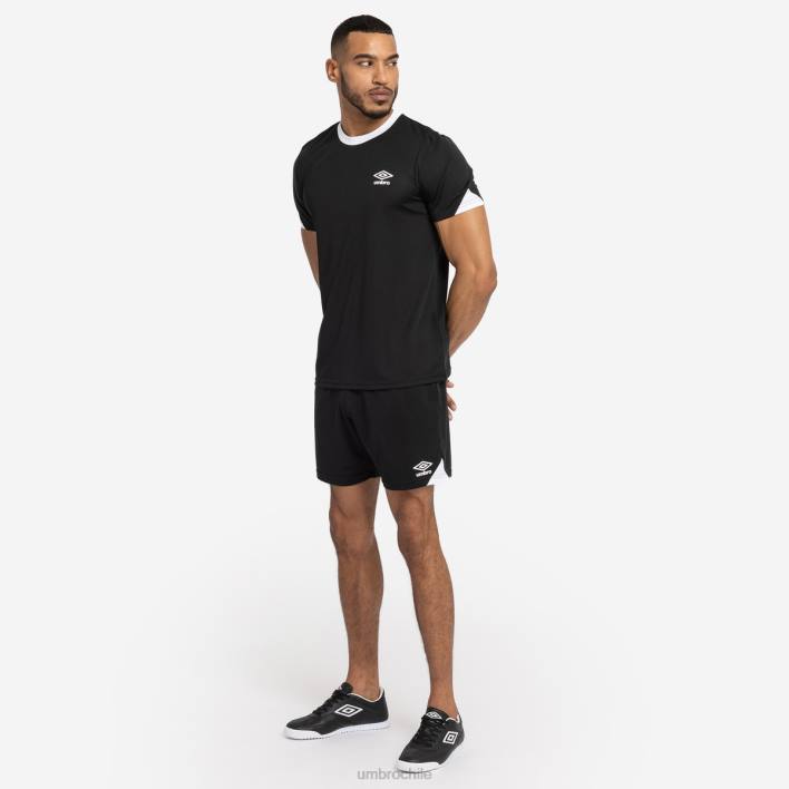 hombres Umbro blanco negro camiseta de entrenamiento total ropa FTXL67