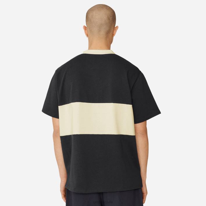 hombres Umbro blazer azul marino/crema cannoli camiseta de rugby con cuello henley ymc ropa FTXL88