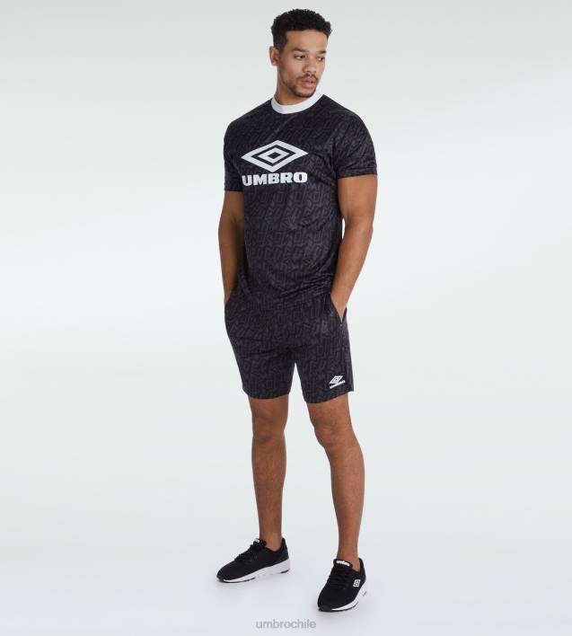 hombres Umbro carbono/blanco camiseta de graffiti ropa FTXL83