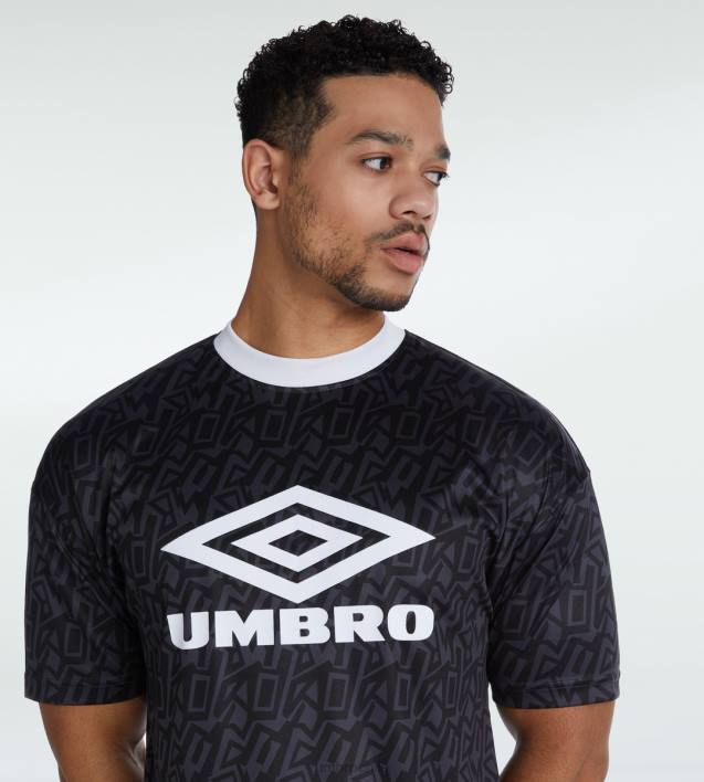 hombres Umbro carbono/blanco camiseta de graffiti ropa FTXL83