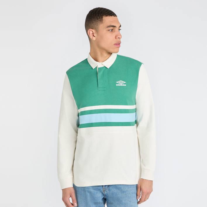 hombres Umbro crudo/abeto/salto ángel camiseta de rugby ropa FTXL42