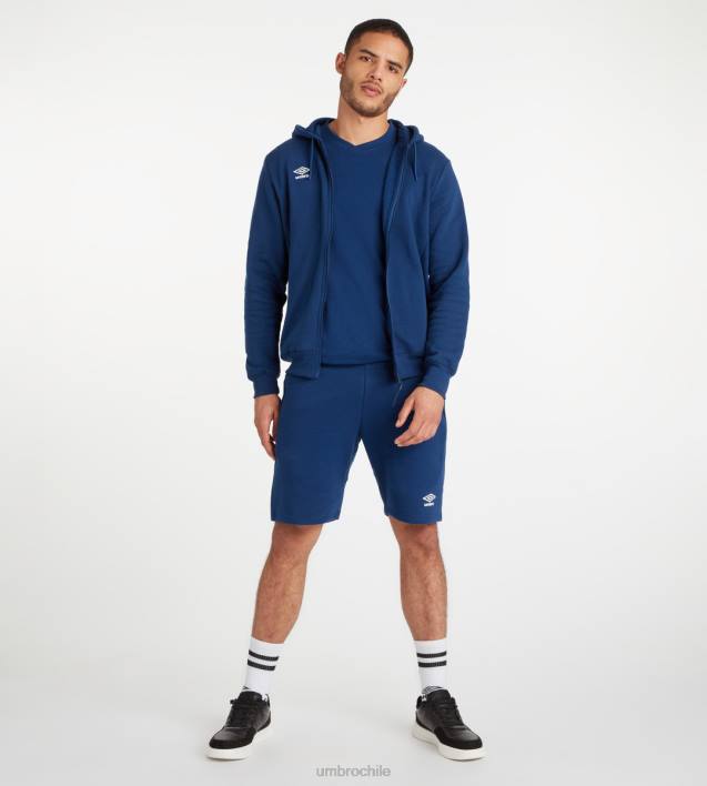 hombres Umbro dos azul marino/blanco camiseta club de ocio ropa FTXL52