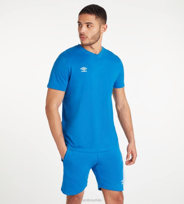 hombres Umbro dos real/blanco camiseta club de ocio ropa FTXL53