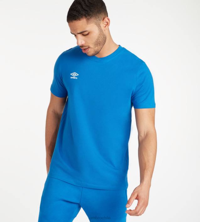 hombres Umbro dos real/blanco camiseta club de ocio ropa FTXL53