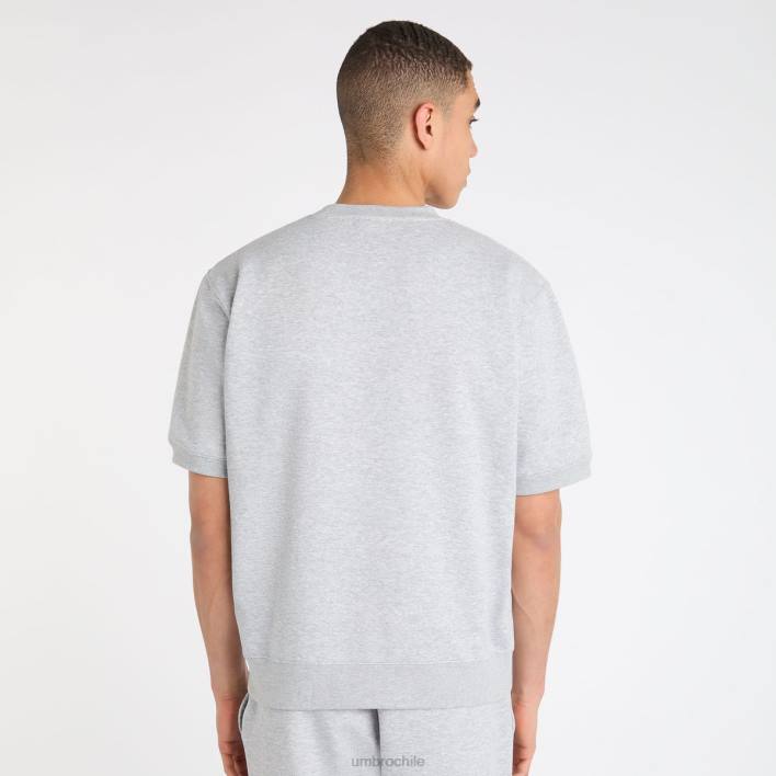 hombres Umbro gris jaspeado/azul universitario camiseta central sudor ropa FTXL33