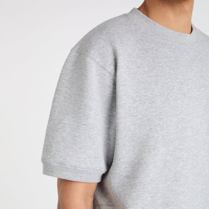 hombres Umbro gris jaspeado/azul universitario camiseta central sudor ropa FTXL33