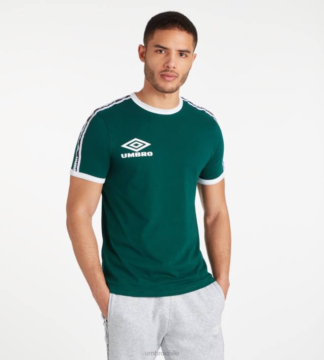 hombres Umbro jardín botánico/blanco brillante camiseta de timbre ropa FTXL84