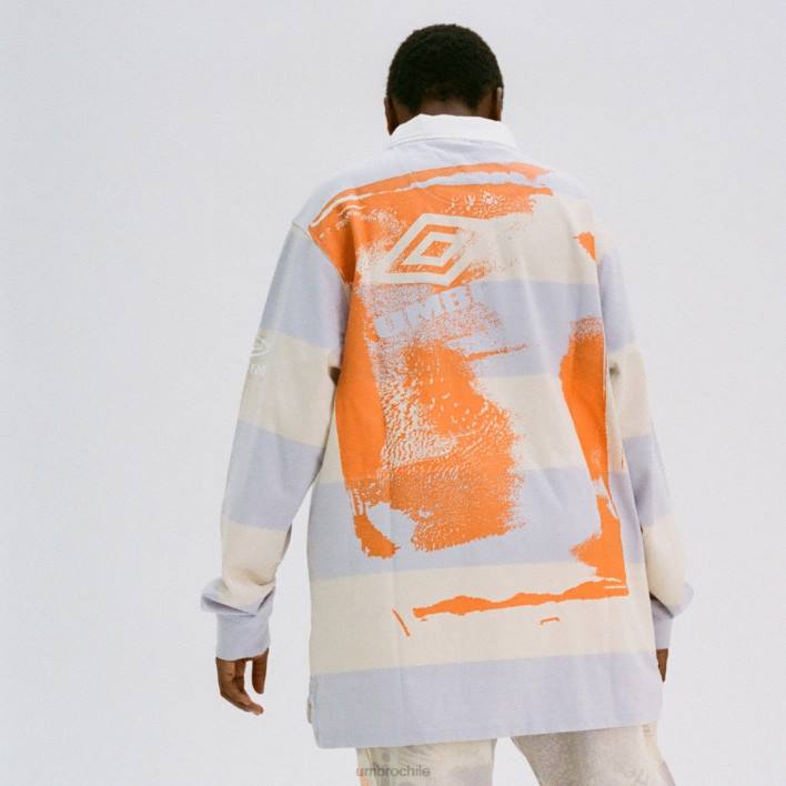 hombres Umbro lila/crema/blanco camiseta de rugby serigrafiada aries ropa FTXL1