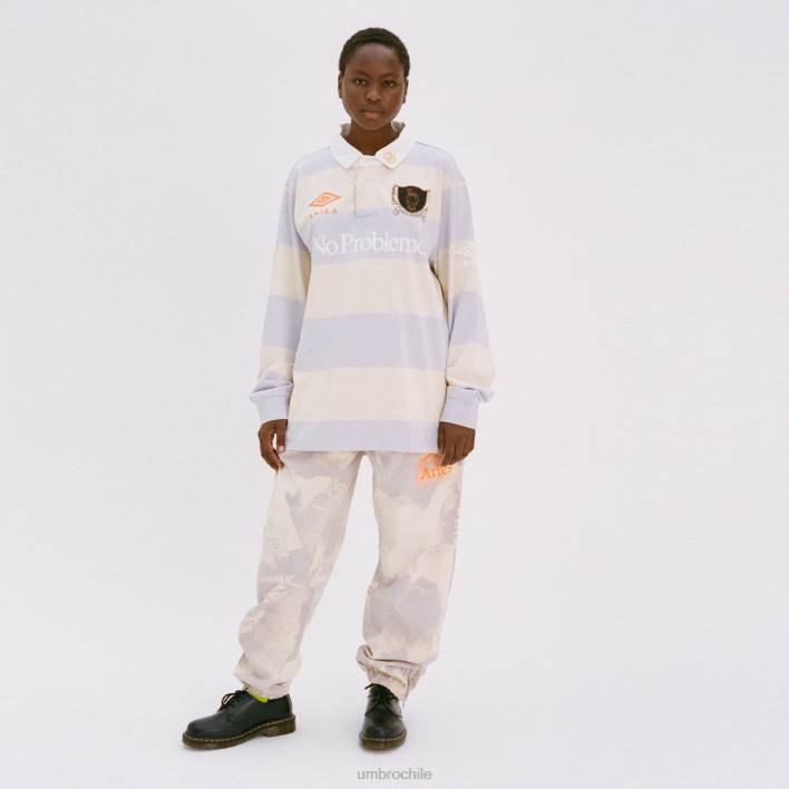 hombres Umbro lila/crema/blanco camiseta de rugby serigrafiada aries ropa FTXL1
