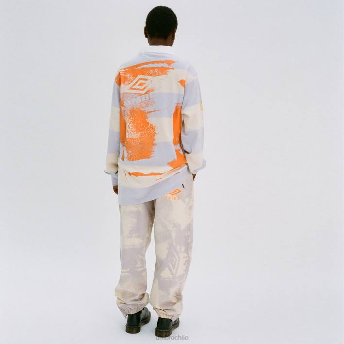 hombres Umbro lila/crema/blanco camiseta de rugby serigrafiada aries ropa FTXL1