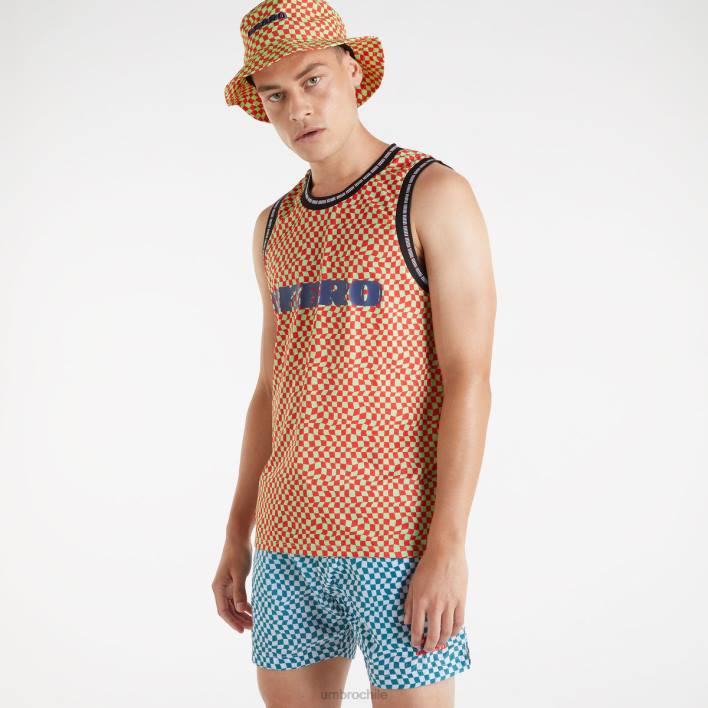 hombres Umbro lima jade/escarlata llama chaleco mtv ropa FTXL24