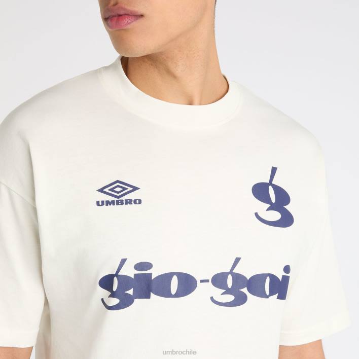 hombres Umbro malvavisco/azul patriota camiseta con logo de gio goi ropa FTXL64