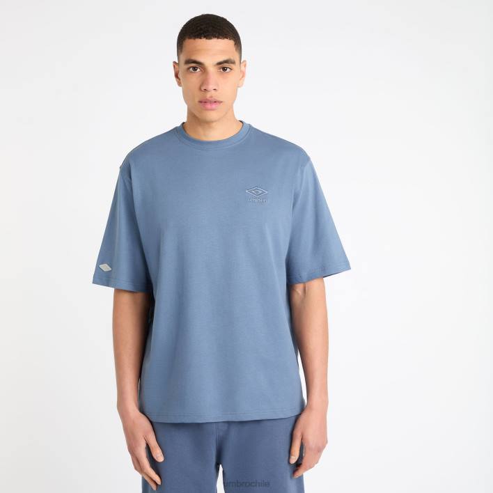 hombres Umbro mar de bering/alondra camiseta oversize estilo deportivo ropa FTXL39