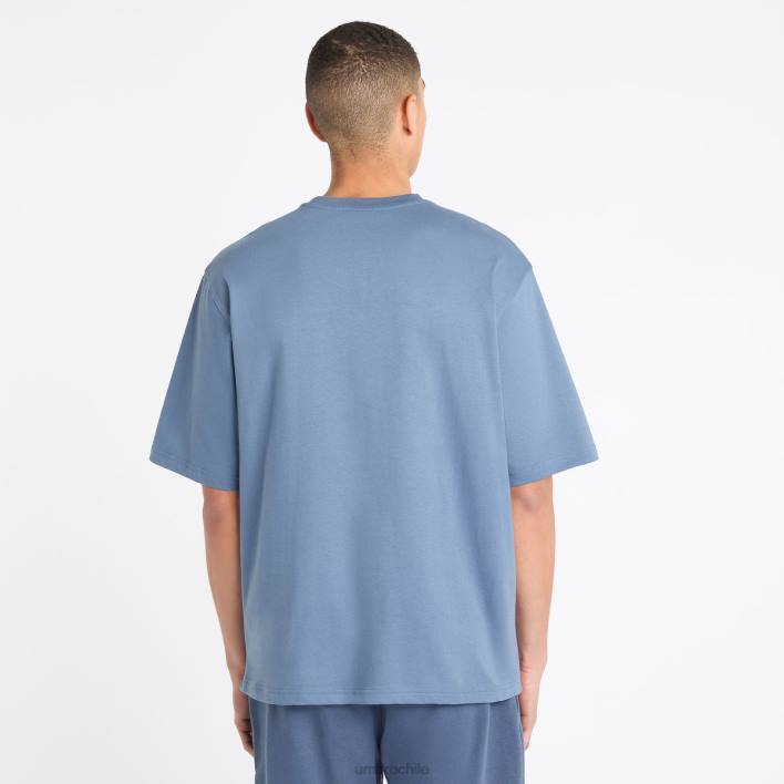 hombres Umbro mar de bering/alondra camiseta oversize estilo deportivo ropa FTXL39