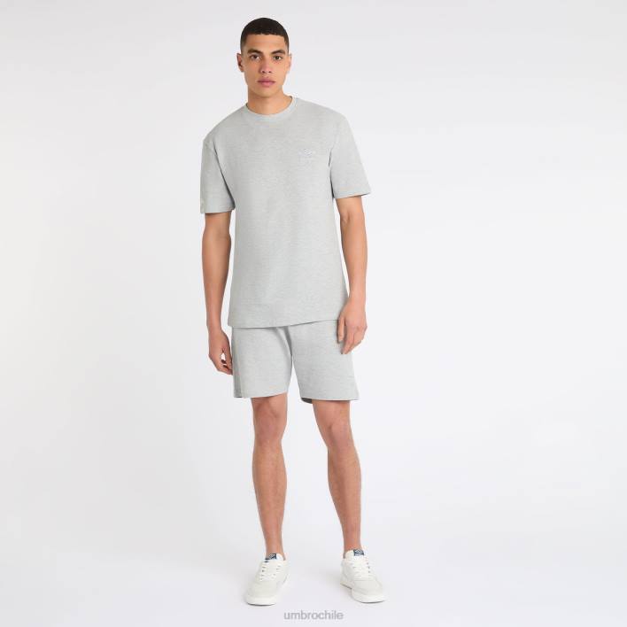 hombres Umbro marga gris camiseta de piqué estilo deportivo ropa FTXL48