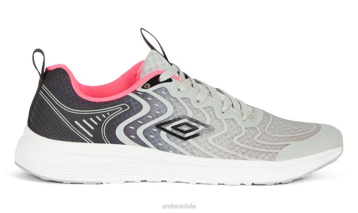 mujer Umbro gris negro entrenador índigo calzado FTXL572