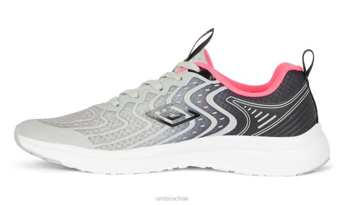 mujer Umbro gris negro entrenador índigo calzado FTXL572