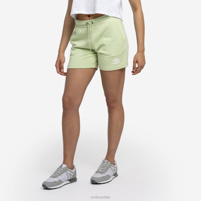 mujer Umbro espuma de mar/blanco jogging diamante corto ropa FTXL505
