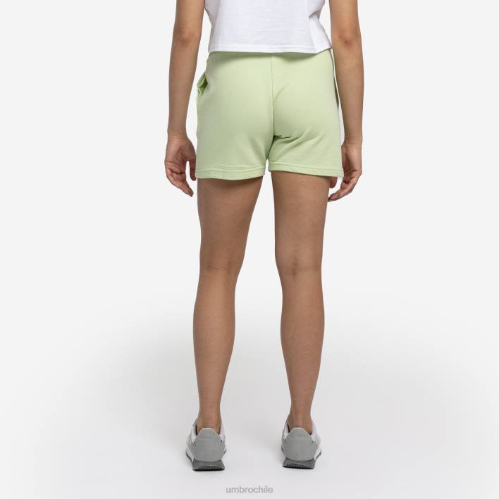 mujer Umbro espuma de mar/blanco jogging diamante corto ropa FTXL505