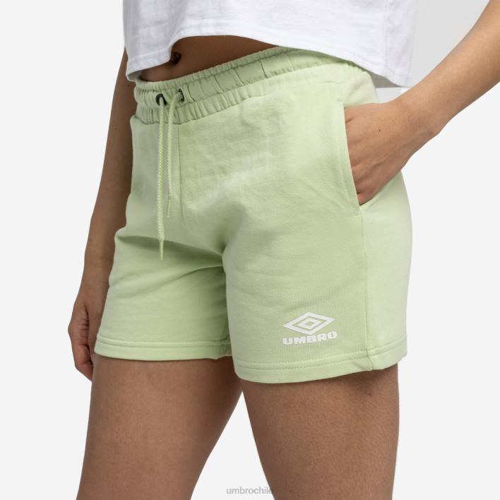 mujer Umbro espuma de mar/blanco jogging diamante corto ropa FTXL505