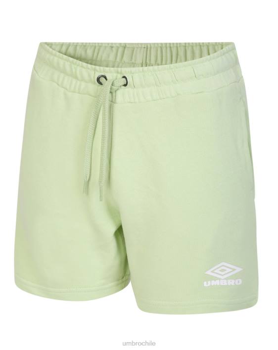 mujer Umbro espuma de mar/blanco jogging diamante corto ropa FTXL505