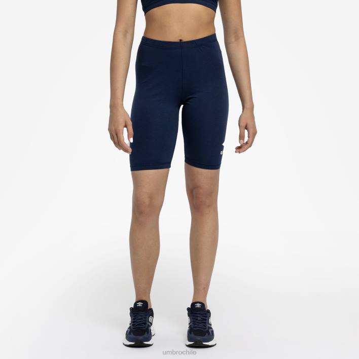 mujer Umbro humor índigo/espuma de mar pantalones cortos de ciclismo con diamantes ropa FTXL508