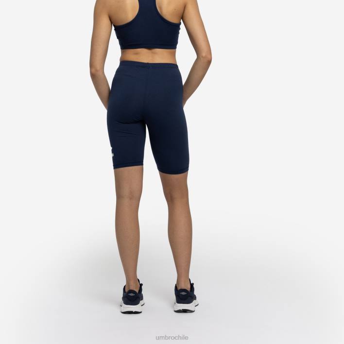 mujer Umbro humor índigo/espuma de mar pantalones cortos de ciclismo con diamantes ropa FTXL508