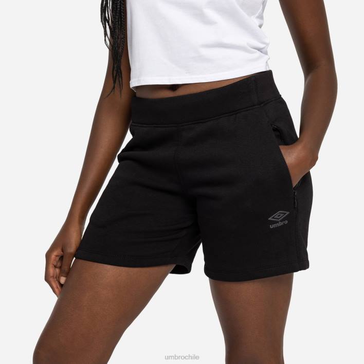 mujer Umbro negro pantalón corto pro polar elite ropa FTXL510