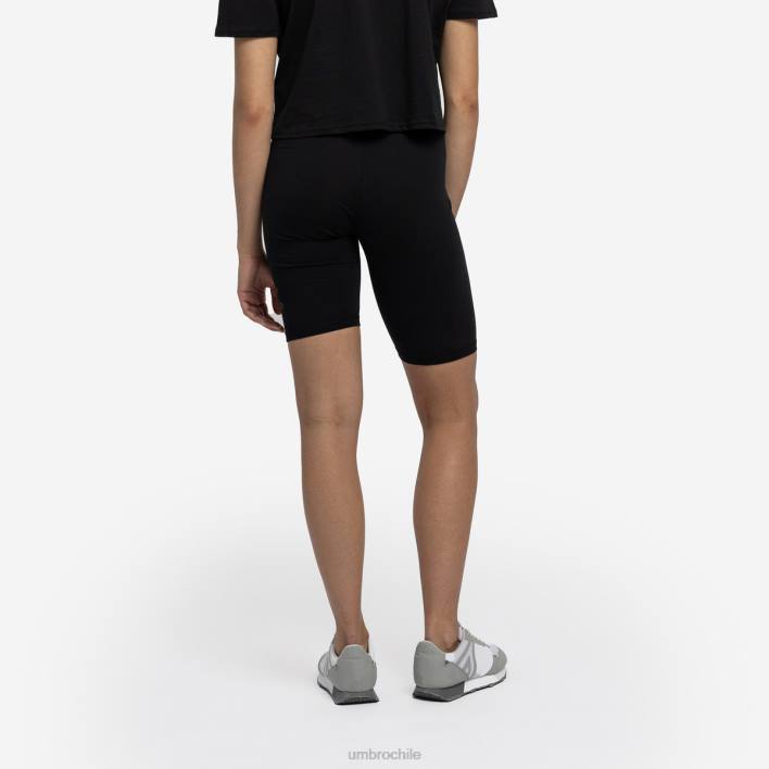 mujer Umbro negro pantalones cortos de ciclismo con diamantes ropa FTXL506